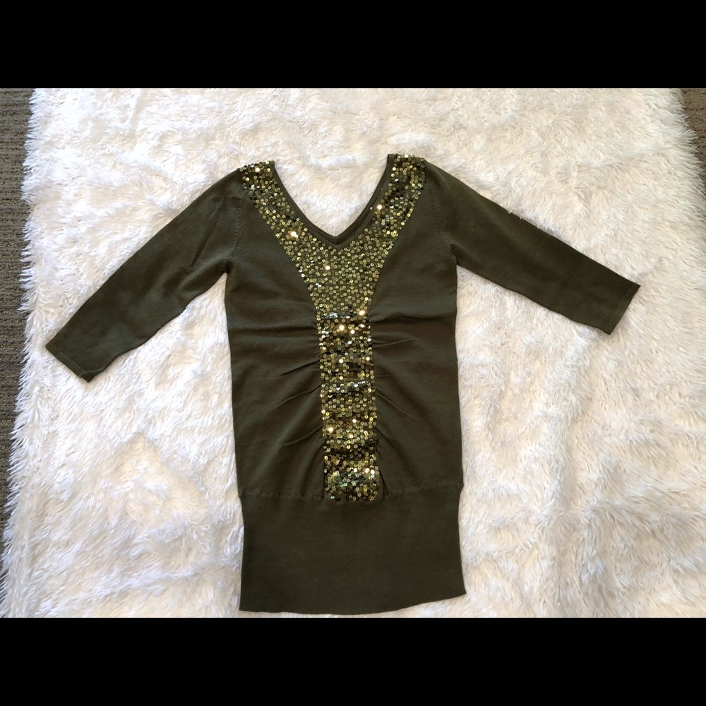 Womens 3/4 Sleeve Lightweight Sweater Top